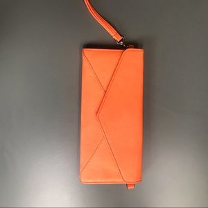 Jessica Simpson Orange Wristlet